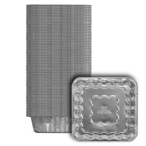 Handi-foil / Aluminum Foilware Square Cake Pans Bulk Pack 72 ct With Dimensions of 8 x 8 x 1.6
