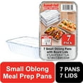 thumbnail image 1 of Handi-Foil Aluminum Meal Prep Pan with Folded Lids, 6.6" x 4.6", (7 Pack), 1 of 7