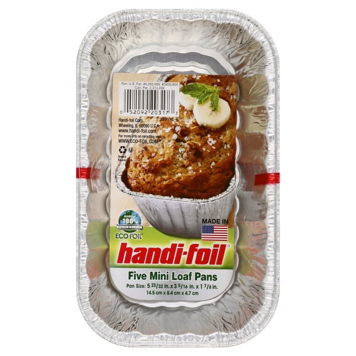 Handi-Foil Aluminum Mini Loaf Pans 5 Count - Walmart.com