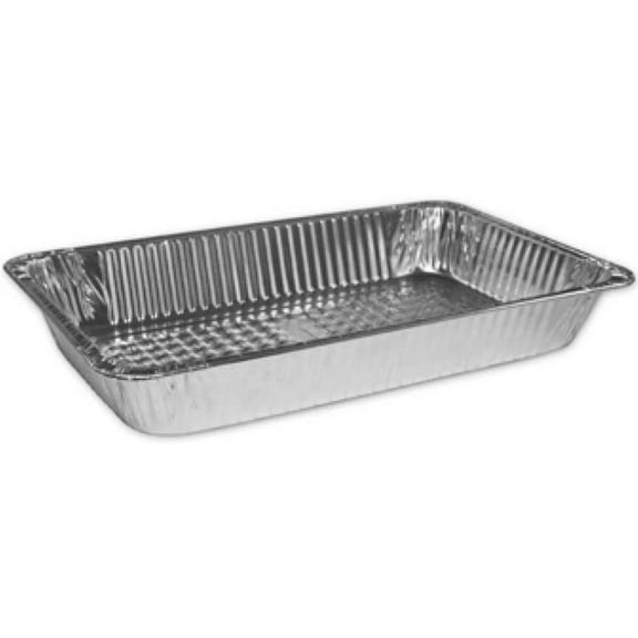 Handi Foil Aluminum Silver Deep Full Size Steamtable Pan, 20.75 x 12.81 x 3.19 inch -- 50 per case