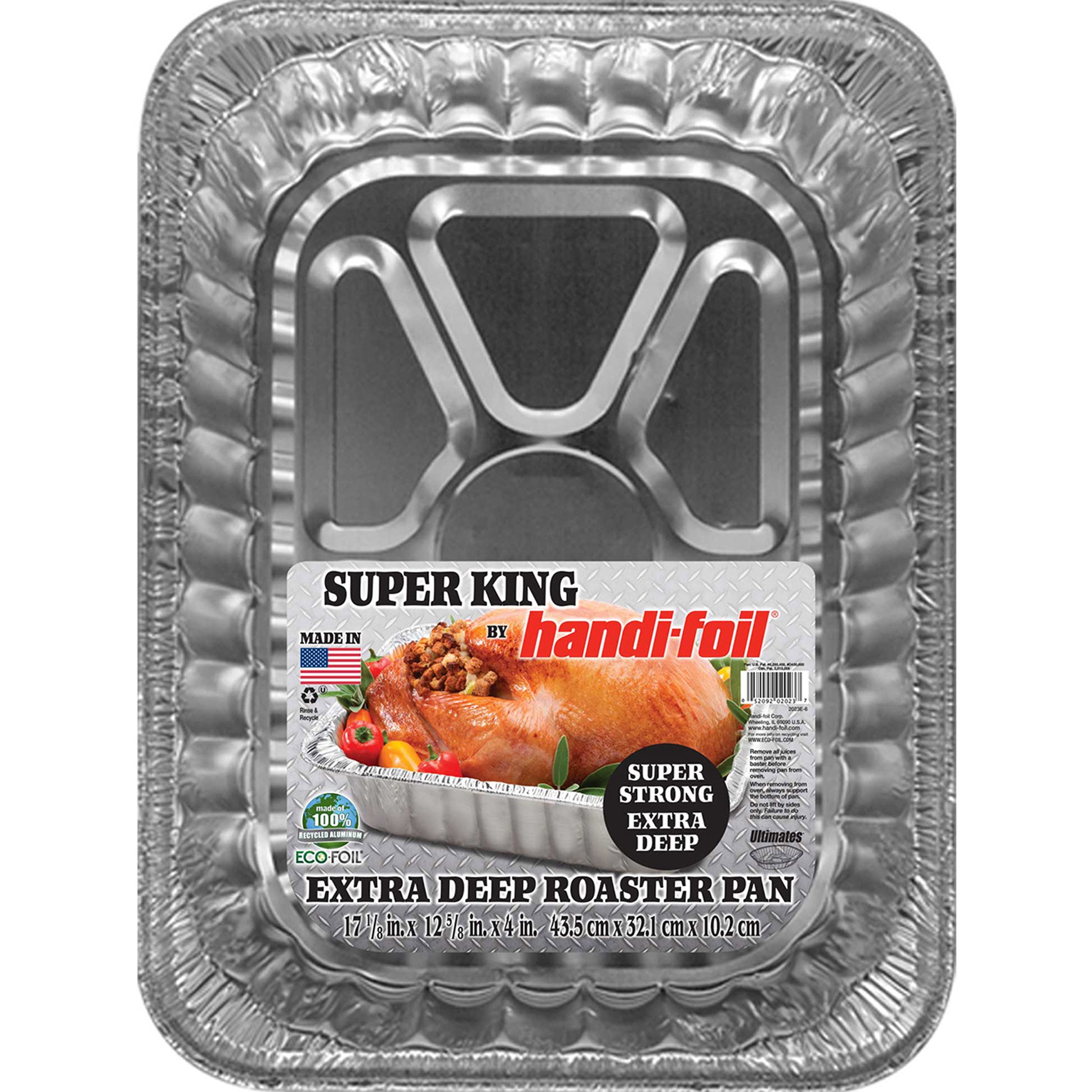 Handi-Foil Super King Crisp Bake 16 Aluminum Round Giant Pizza Pan, 1 Count