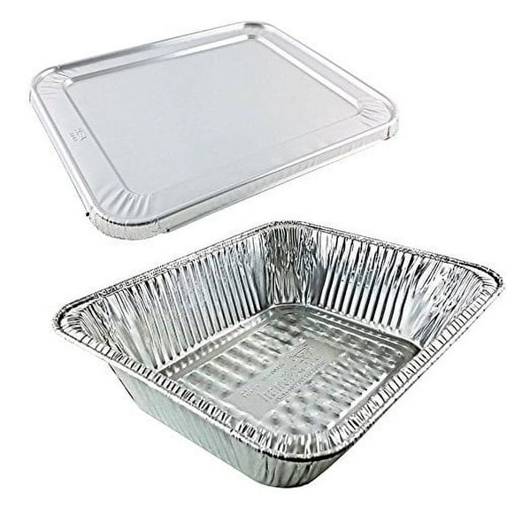 Handi-Foil Half-Size Extra-Deep TruFit Aluminum Foil Steam Table Pan w/Lid Comb (Pack of 10)