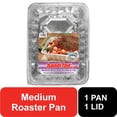 thumbnail image 1 of Handi-Foil Large Aluminum Roaster Pan Medium with Dome Plastic  Lid, 1 Count, 1 of 7