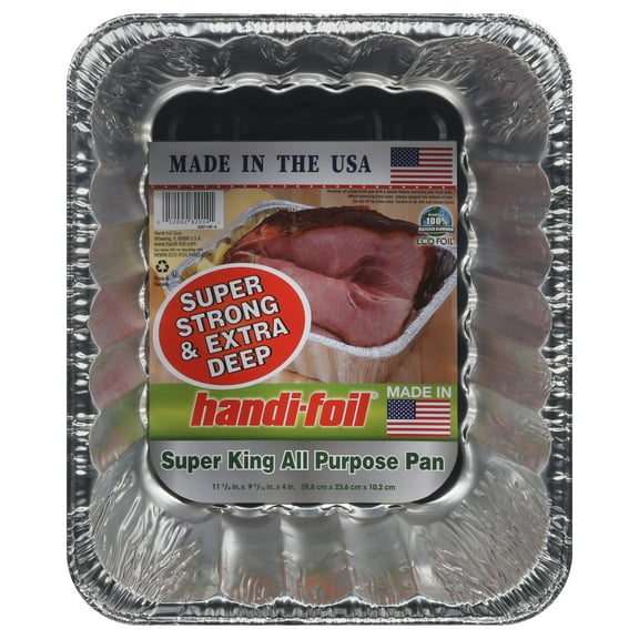 Handi-Foil Super King All Purpose Pan - 11.75" x 9.3" x 4"