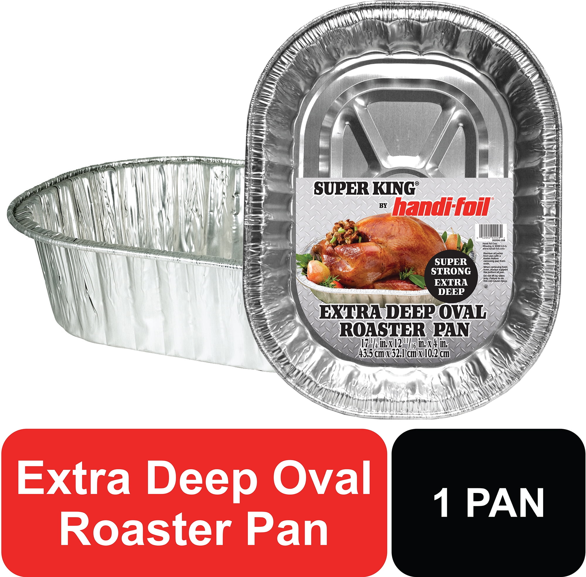 EZ Foil 10 LB Disposable Roasting Pans, Half-Size Steam Table Foil