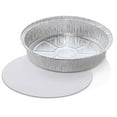 thumbnail image 1 of Handi-Foil of America 9" Round Aluminum Foil Take-Out Pan + Lid Combo 200 Pk (pack of 200), 1 of 5