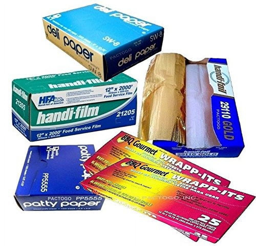 HandiFoil of America Durable HandiFilm Plastic Wrap/Foil & Waxed