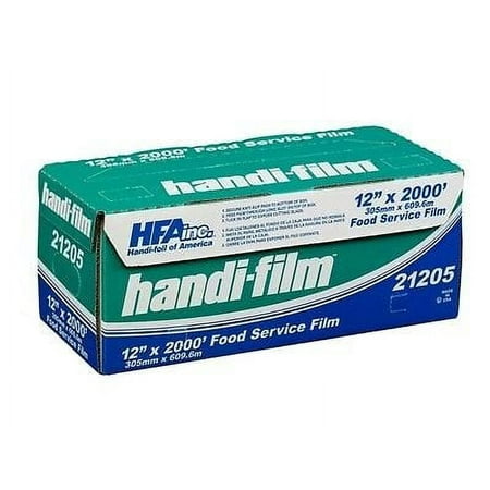Handi-Foil of America Handi-Film 12" x 2000' Food Service Plastic Cling Film Storage Wrap (pack of 1)