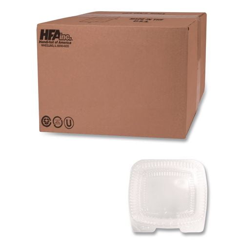 Handi-Lock Single Compartment Food Container, 60 oz, 8.63 x 3 x 9, Clear, Plastic, 200/Carton | Bundle of 2
