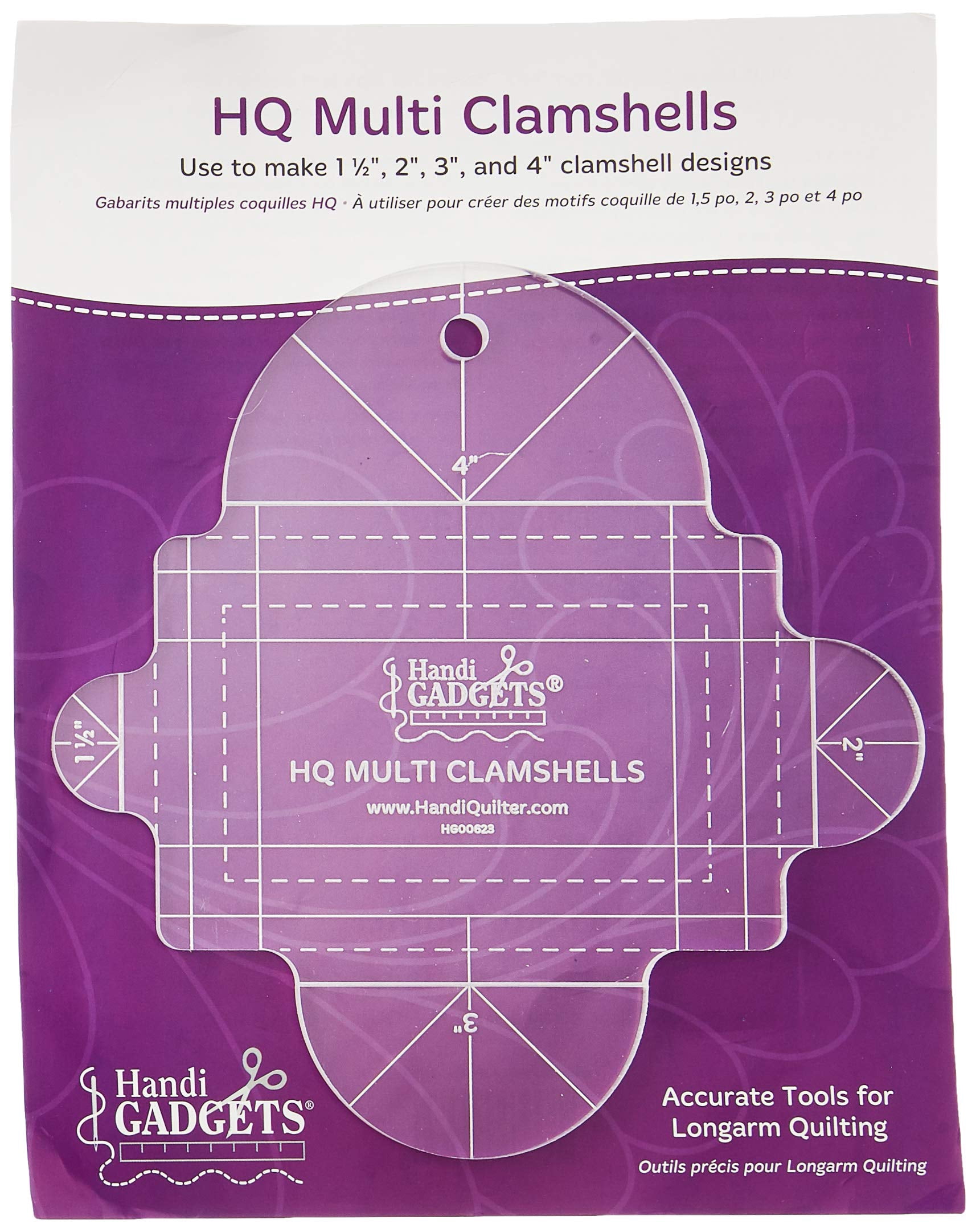 Handi Quilter Multi Clamshell Quilt Template Ruler - Walmart.com