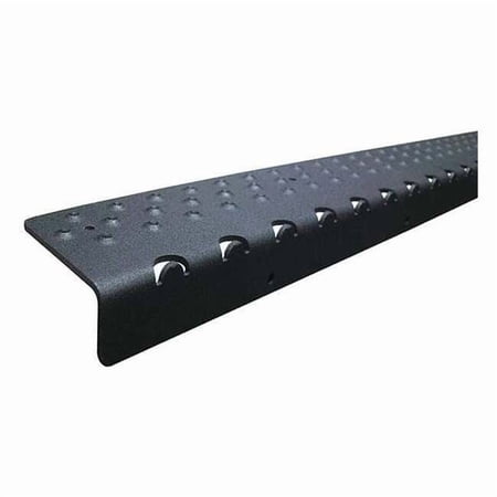 Stair Nosing Aluminum Black, 48 in W x 1/4 in Thick NSN122748BK0