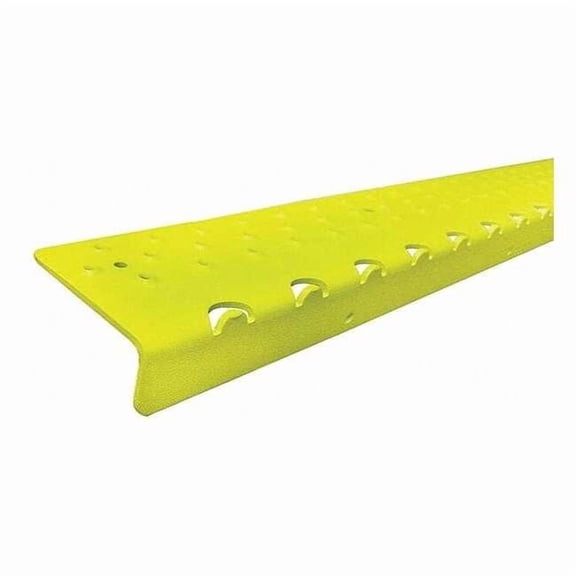 Stair Nosing Aluminum Yellow, 48 in W x 1/4 in Thick NSN122748YL0