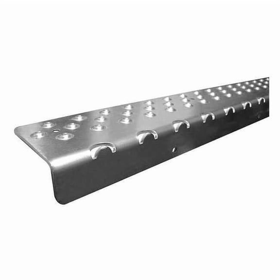 Stair Nosing Aluminum Silver, 48 in W x 1/4 in Thick NSN122748SL0