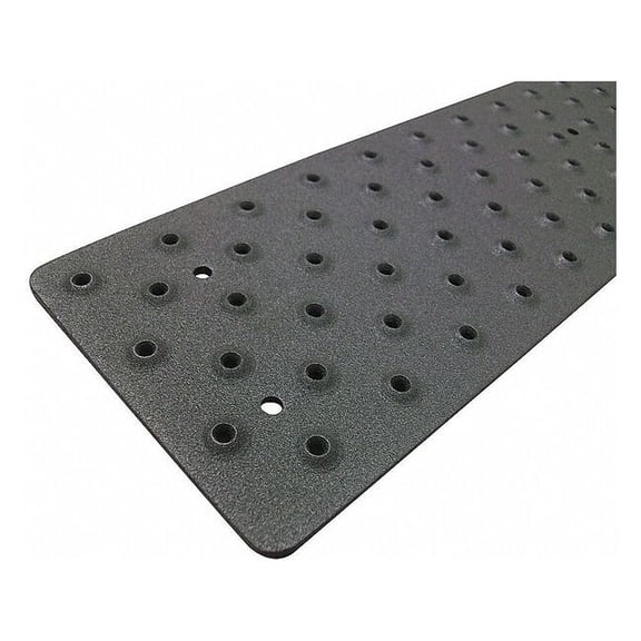 Stair Tread Cover Aluminum Black, 48 in W x 3/32 in Thick