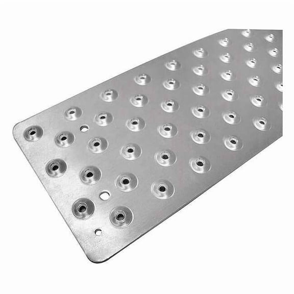 Stair Tread Cover Aluminum Silver, 48 in W x 3/32 in Thick NST103748SL0