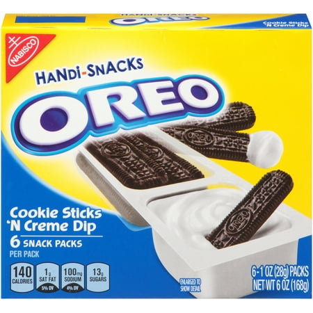 Handi-Snacks OREO Cookie Sticks 'N Creme Dip Snack Packs, 6 Snack Packs