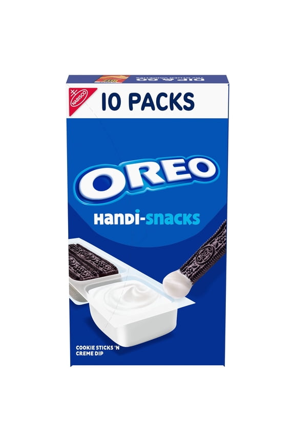 OREO Cookie Sticks 'N Creme Dip Snack Packs, 10 Snack Packs