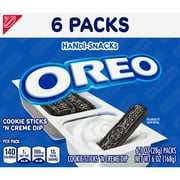 Handi-Snacks OREO Cookie Sticks 'N Creme Dip Snack Packs, 6 Snack Packs