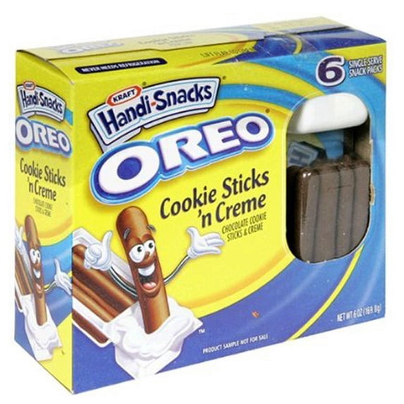 Handi-Snacks Oreo Cookie Sticks 'n Creme 6 oz Boxes - Pack of 12