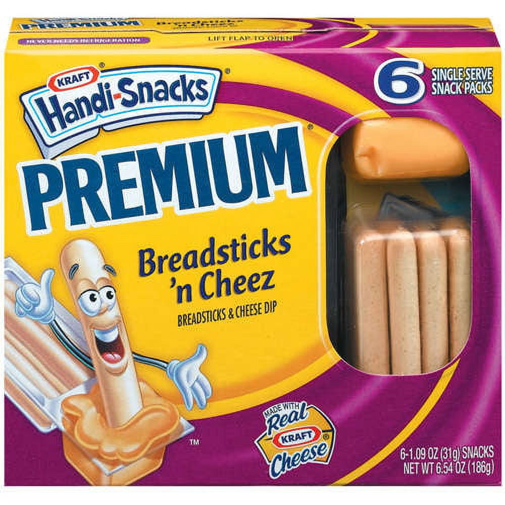 Handi Snacks Premium Breadsticks 'n Cheez 6.54 oz Boxes Pack of 12