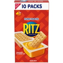 Handi-Snacks RITZ Crackers 'N Cheesy Dip Snack Packs, 10 Snack Packs