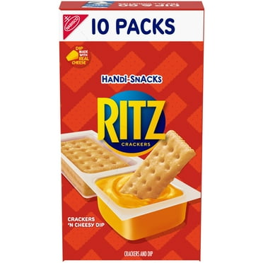 Handi-Snacks RITZ Crackers 'N Cheesy Dip Snack Packs, 10 Snack Packs