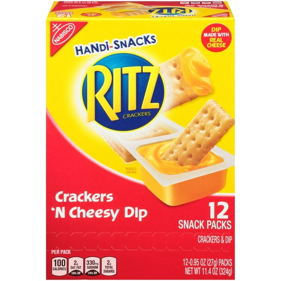 Handi-Snacks, Ritz Crackers 'N Cheesy Dip, 0.95 oz, 12 Count