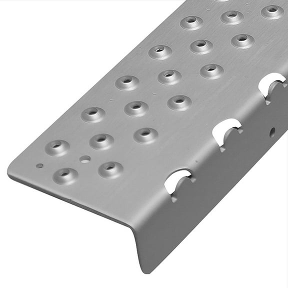 Handi Treads 30 inch Non-Slip Nosing, Powder-Coated Gray, Pack of 12