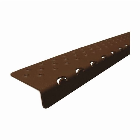 Stair Nosing Aluminum Brown, 30 in W x 1/4 in Thick NSN122730BR0