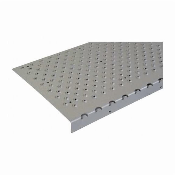 Stair Nosing Aluminum Gray, 30 in W x 1/4 in Thick NSN129030GY0