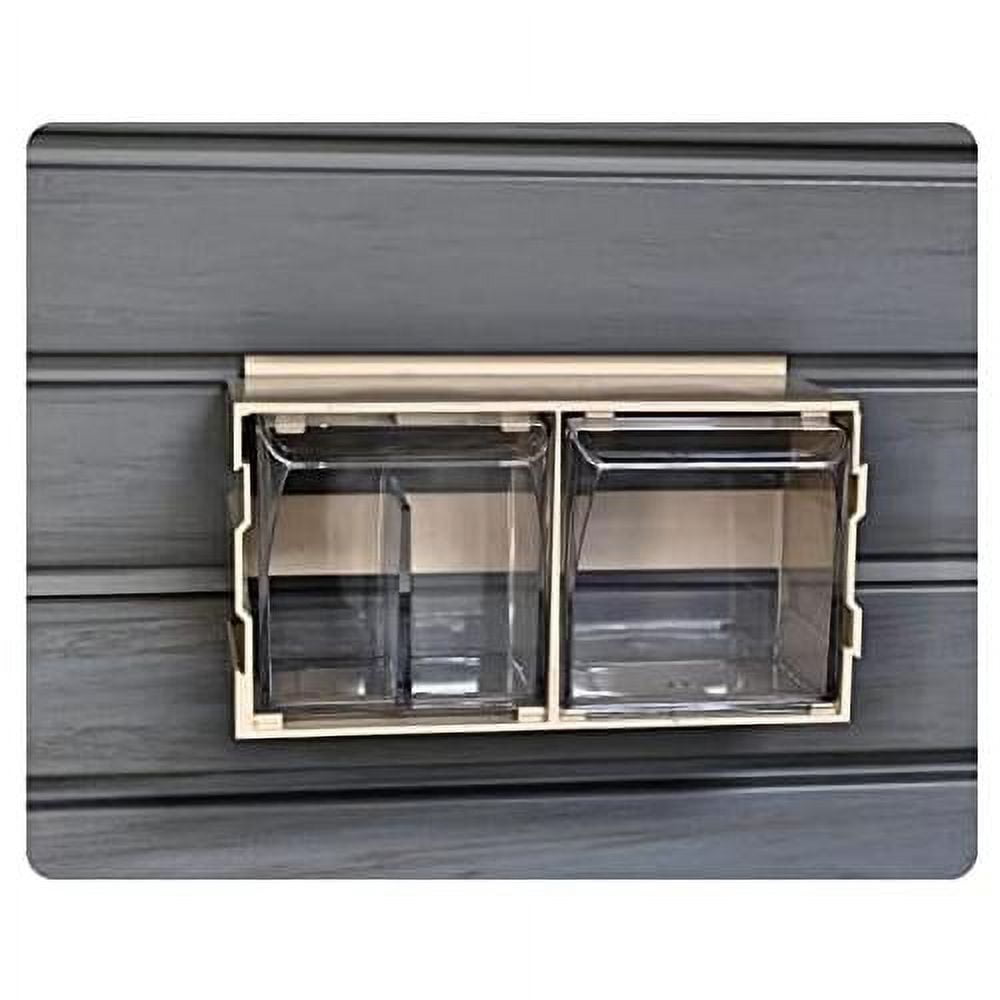 Handi Up Hardware Tilt Bins For Slatwall Panels (Beachwood)