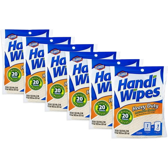 Handi Wipes Heavy Duty 3Ct 6-Pack