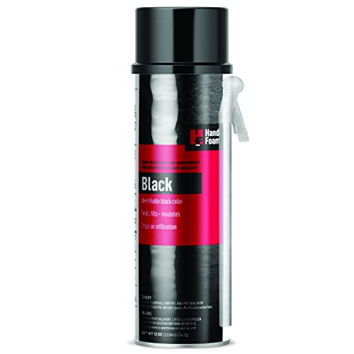 HandiFoam 12 Oz Black Foam Sealant | P30053-12, FireBlock Straw Foam For Gaps & Cracks