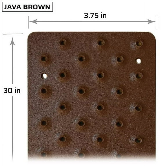 HandiTreads Non-Slip Outdoor Stair Treads: Java Brown - 30" (Single Tread)
