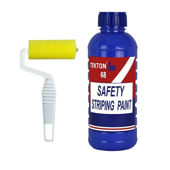 Handicap Blue Paint; Parking Lot Striping; Safety Blue Paint; Traffic Marking (1 Quart with Roller)