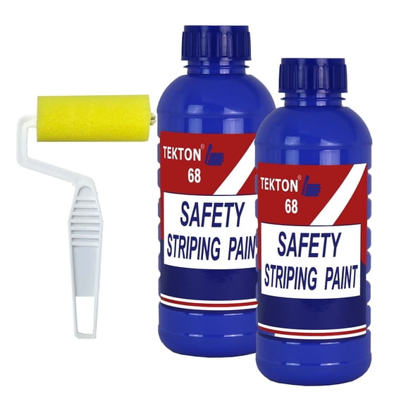 Handicap Blue Paint; Parking Lot Striping; Safety Blue Paint; Traffic Marking (2 Quarts with Roller)