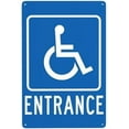thumbnail image 1 of Handicap Entrance Metal Warning Signs, Cautions Security Tin Sign, Safety Signs for Street Business Wall Decor 8 x 12 Inch, 1 of 4
