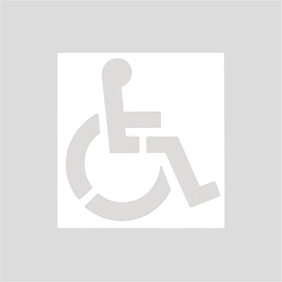 Handicap Parking Stencil Kit, Reusable Cardboard Parking Lot Stencils for Painting, Easy to Use Handicap Symbol