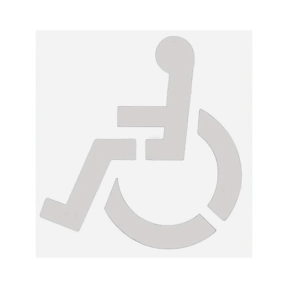 Handicap Parking Stencil Marker Symbol Template Reusable Parking Lots Stencil for Garage Parking Pavement Painting