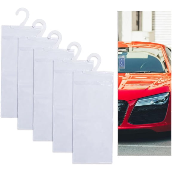 Handicap Placard Holder 2-Pack, Clear Parking Permit Protector With Large Hook, Transparent Hanging Sleeve For Car Rearview Mirror Storage