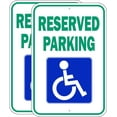 thumbnail image 1 of Handicap Sign, (2 Pack) 18 x 12 inch Aluminum Metal Sign, Heavy Duty and Highly Reflective, 1 of 5