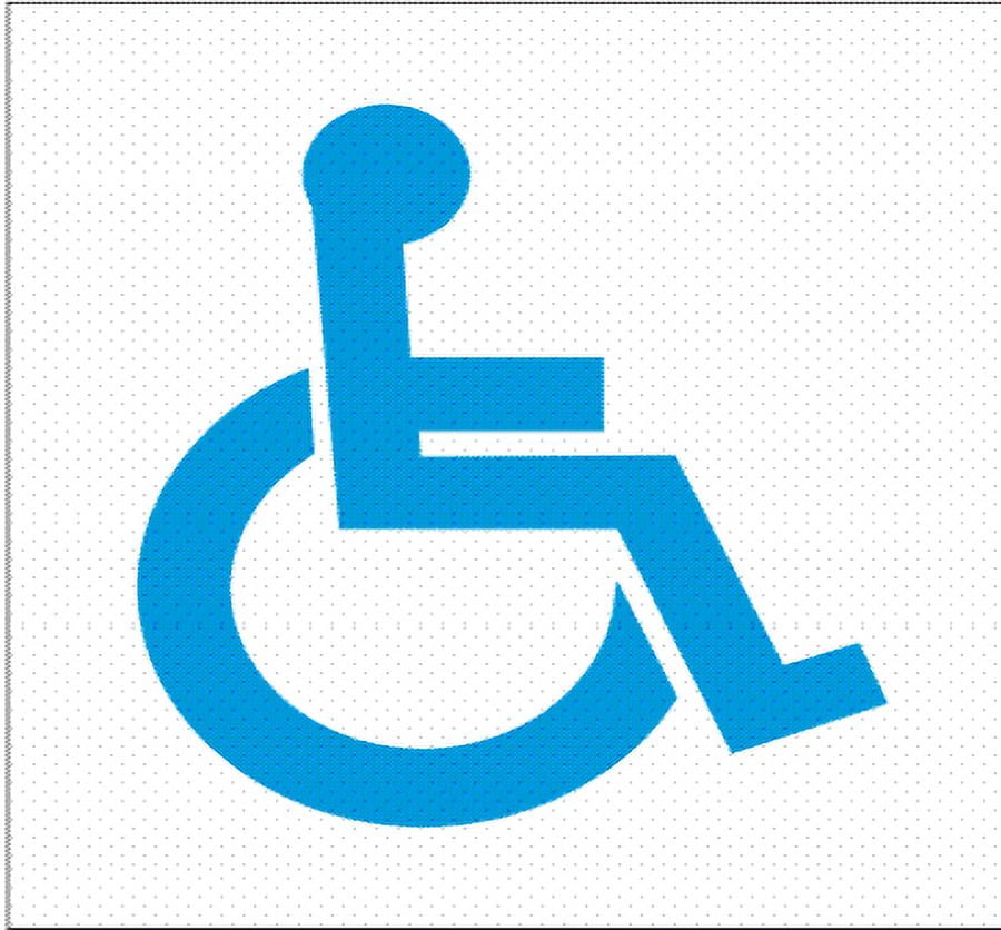 Handicap Symbol (PACK of 2) Preformed Thermoplastic Pavement Parking Facility Marking