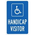 thumbnail image 1 of Handicap Visitor With Graphic Metal Warning Signs, Cautions Security Handicap Parking Tin Sign, Safety Posted Signs for Street Business Wall Decor 8 x 12 Inch, 1 of 5