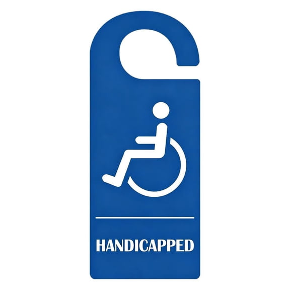 Handicapped Parking Sign, Disabled Parking Permit Placard Protective Holder Cover with Large Hanger, UV Protected & Weather Resistant