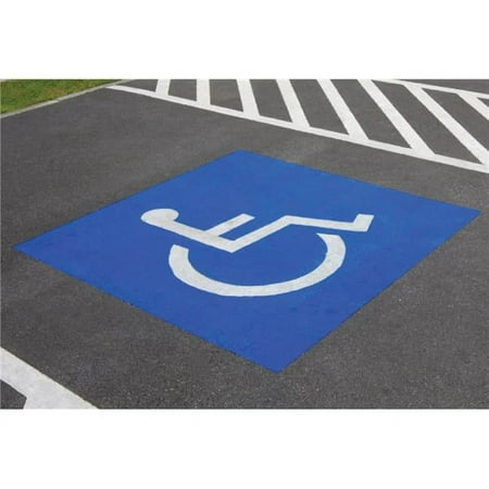 Handicapped Parking Symbol Stencil 30" x 36" Hillman 843409