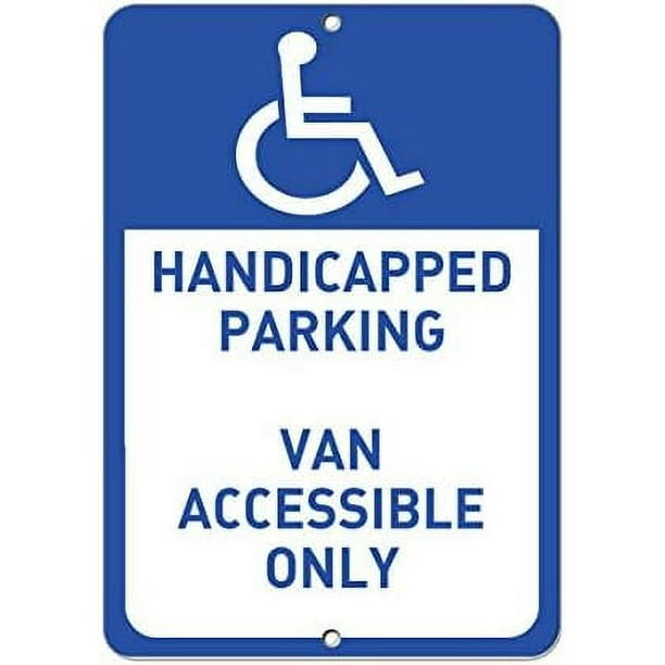 Handicapped Parking Van Accessible Parking Sign Vinyl Sticker Decal 8