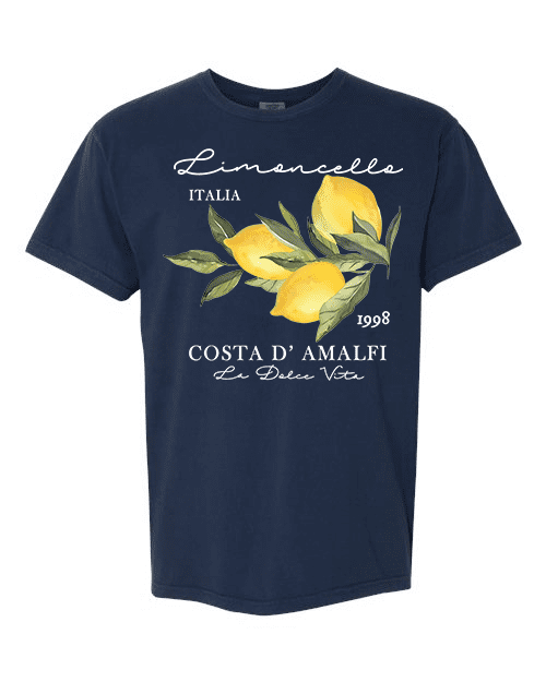 Handichi Design Comfort Colors La Dolce Vita Lemon T-Shirt  Retro ...