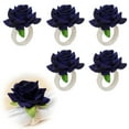 thumbnail image 1 of Handicraft Flower Napkin Rings Set of 6, Mother's Day Napkin Holder Rings Table Decorations for Banquet, Christmas, BirthdayStyle:Style 3;, 1 of 5