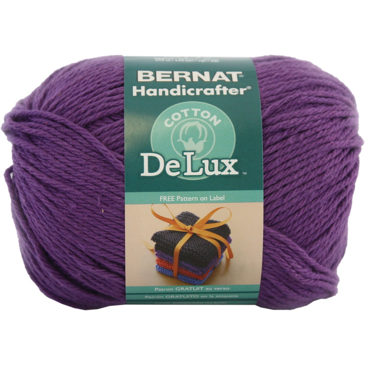 Handicrafter DeLux Cotton Yarn Purple Walmart