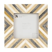 Handicrafts Home Hypno Daze 4x4 Picture Frame   Handmade Herringbone Picture Frame, Bone & Resin Inlay Wood Photo Frame for Wall Picture Frame or Tabletop Home Wall D cor